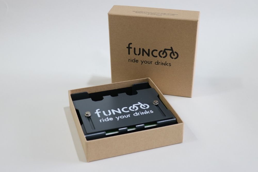 funcoo - Getränkekisten am Fahrradgepäckträger transportieren